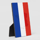 Plaque Photo drapeau français (Côté)