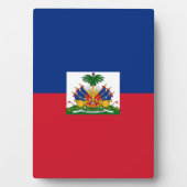 Plaque Photo Drapeau Haïti (Devant)