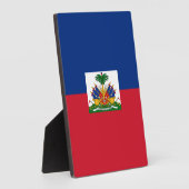 Plaque Photo Drapeau Haïti (Côté)