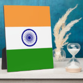 Plaque Photo Drapeau Indien - Image de haute qualité (Côté)