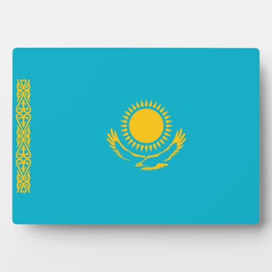 Plaque Photo Drapeau kazakh (Devant)