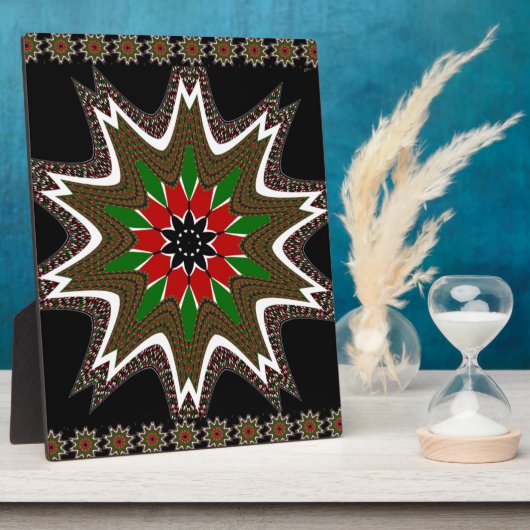 Plaque Photo Drapeau kényan couleurs Art Imprimer/graphique (Côté)