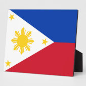 Plaque Photo Drapeau philippin (Côté)