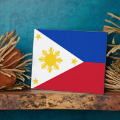 Plaque Photo Drapeau philippin (Côté)