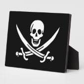 Plaque Photo Drapeau pirate (Côté)