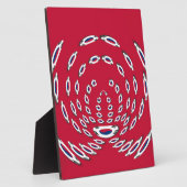 Plaque Photo Drapeau Polka de Corée du Sud (Côté)