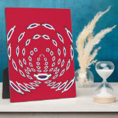 Plaque Photo Drapeau Polka de Corée du Sud (Côté)