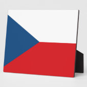 Plaque Photo Drapeau République tchèque (Côté)