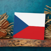 Plaque Photo Drapeau République tchèque (Côté)