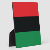 Plaque Photo Drapeau rouge, noir et vert (Côté)