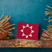 Plaque Photo Drapeau sioux oglala lakota (Côté)