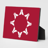 Plaque Photo Drapeau sioux oglala lakota (Côté)