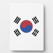 Plaque Photo drapeau sud-coréen (Devant)
