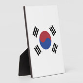 Plaque Photo drapeau sud-coréen (Côté)
