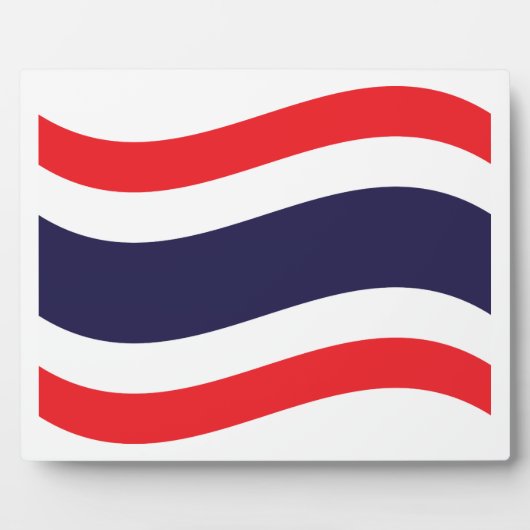 Plaque Photo Drapeau thaïlandais (Devant)