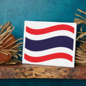 Plaque Photo Drapeau thaïlandais (Côté)