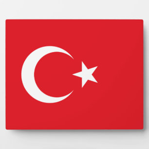 Plaque Photo Drapeau turc