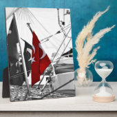 Plaque Photo Drapeau turc - Al Sancak (Côté)