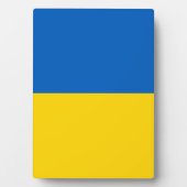 Plaque Photo Drapeau ukrainien (Devant)