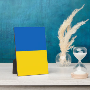 Plaque Photo Drapeau ukrainien