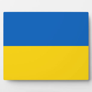Plaque Photo Drapeau ukrainien (Ukraine)