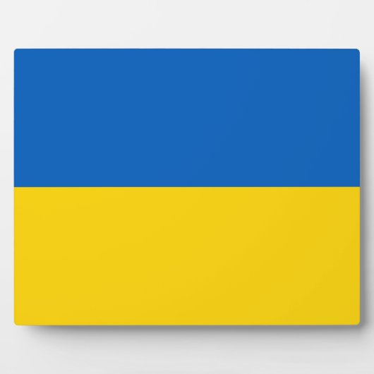 Plaque Photo Drapeau ukrainien (Ukraine) (Devant)