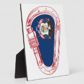 Plaque Photo Drapeau Utah Escalade carabiner (Côté)