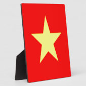 Plaque Photo drapeau vietnam (Côté)