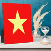 Plaque Photo drapeau vietnam (Côté)