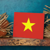 Plaque Photo Drapeau vietnamien (Côté)