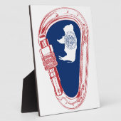 Plaque Photo Drapeau Wyoming Escalade Carabiner (Côté)