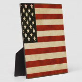 Plaque Photo Drapeaux vintages américains (Côté)