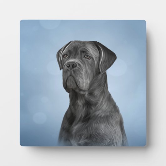 Plaque Photo Drawing dog Cane Corso (Devant)