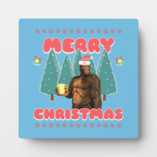 Plaque Photo Drôle Bigfoot - Joyeux Noël