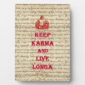 Plaque Photo Drôle Bouddha disant (Devant)