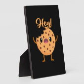 Plaque Photo Drôle Chip Chocolat Cookie Un Bite Sorti (Côté)