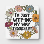 Plaque Photo Drôle Citation Vie Dit Maman Papa Parenthood (Devant)