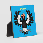 Plaque Photo Drôle dessin animé de Magpie australienne (Recto)