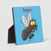 Plaque Photo Drôle dessin animé d'insecte de la mouche à cheval (Recto)