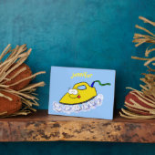 Plaque Photo Drôle dessin animé linge de fer (Côté)