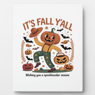 Plaque Photo Drôle Halloween automne mignon C’est automne Y’all