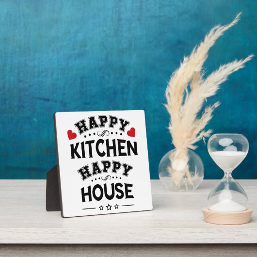 Plaque Photo Drôle Happy Kitchen Happy House (Insitu)