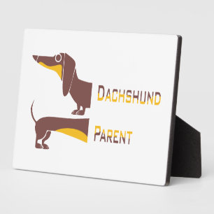 Plaque Photo Drôle mignon dachshund pour parent chien long