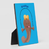 Plaque Photo Drôle sauter boudskipper poisson dessin animé (Côté)