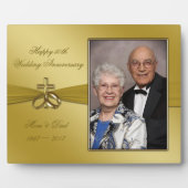 Plaque photo du 50e anniversaire du Mariage religi (Devant)