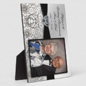 Plaque photo du 60e anniversaire du Mariage (Côté)