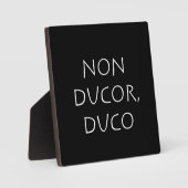 Plaque Photo duco non ducor (Recto)