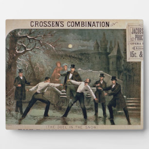 Plaque Photo 'Duel in the Snow', affiche de 'The Banker's Daugh