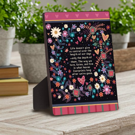 Plaque Photo Durée motivationnelle de nos jours Citation inspir