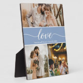 Plaque Photo Dusty Blue Merci Mariage photo Collage (Côté)